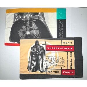 Vintage Star Wars Pillowcase‎ Set Darth Vader Stormtrooper 1997 Lucasfilm GUC